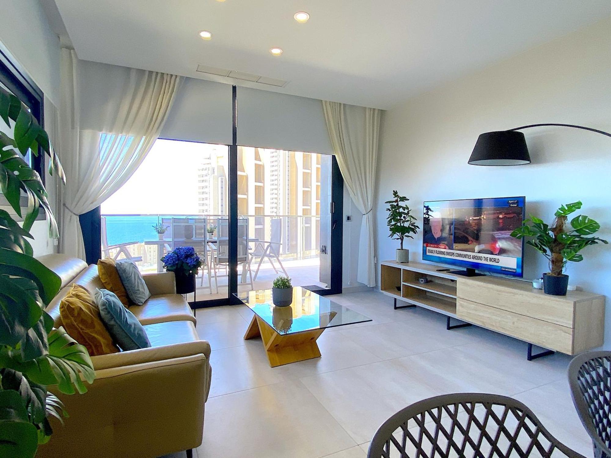 Lujoso Apartament Con Impresionantes Vistas Al Mar Benidorm Zewnętrze zdjęcie