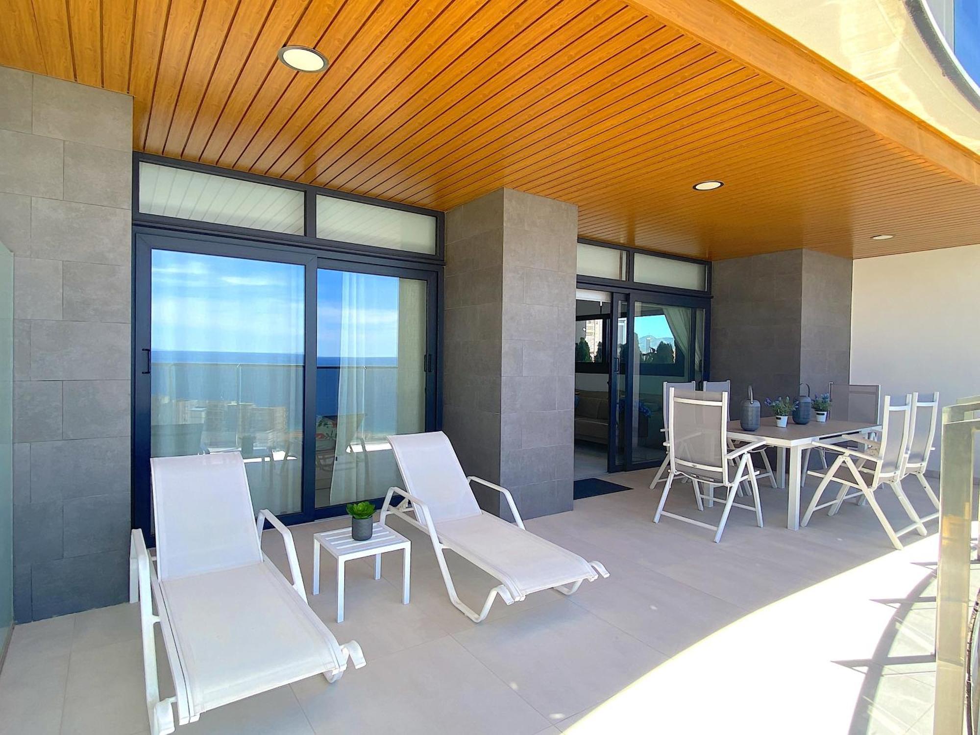 Lujoso Apartament Con Impresionantes Vistas Al Mar Benidorm Zewnętrze zdjęcie
