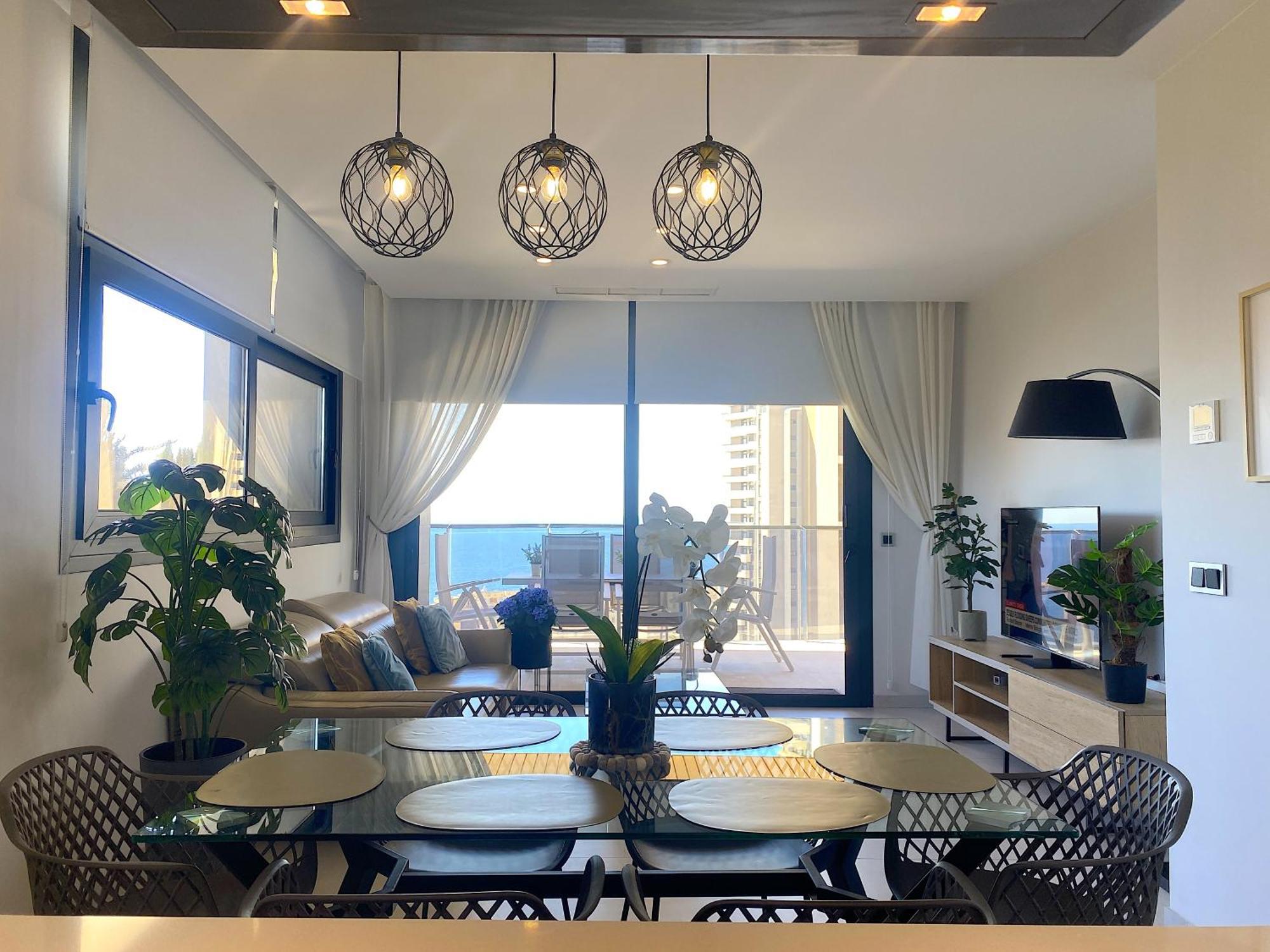 Lujoso Apartament Con Impresionantes Vistas Al Mar Benidorm Zewnętrze zdjęcie