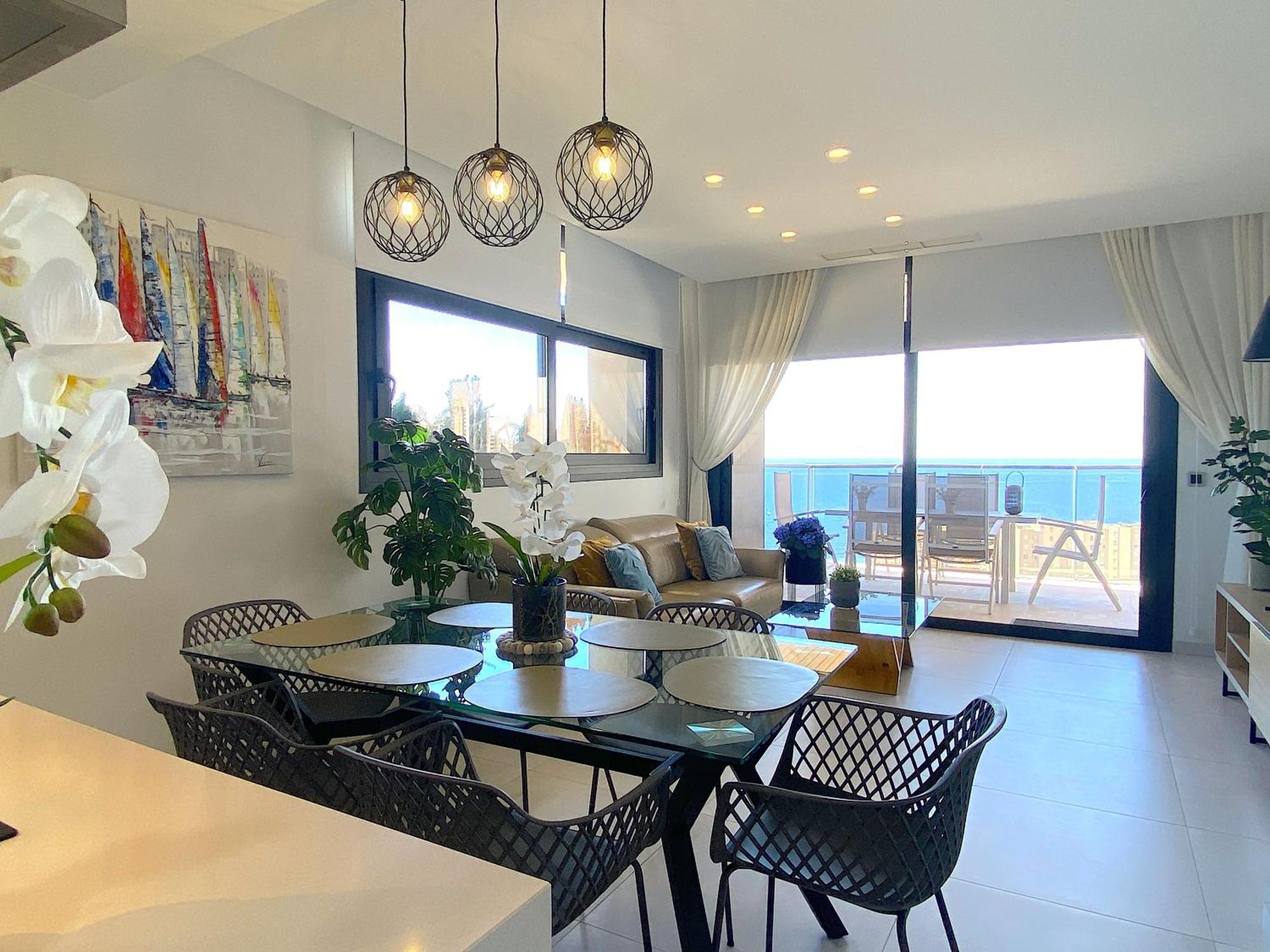 Lujoso Apartament Con Impresionantes Vistas Al Mar Benidorm Zewnętrze zdjęcie