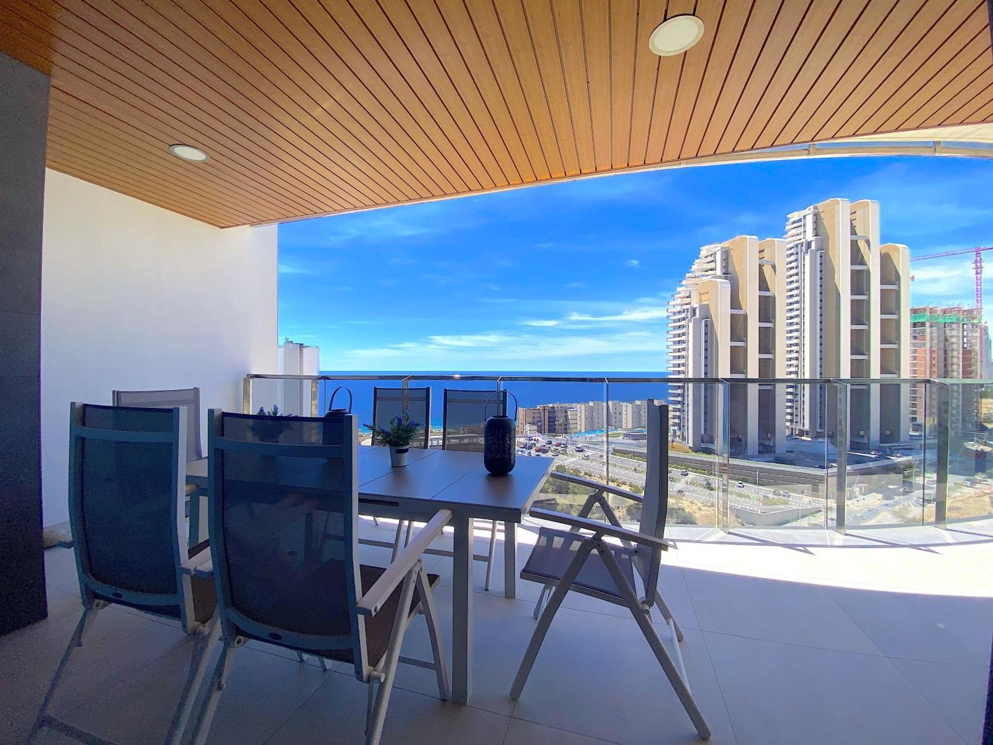 Lujoso Apartament Con Impresionantes Vistas Al Mar Benidorm Zewnętrze zdjęcie