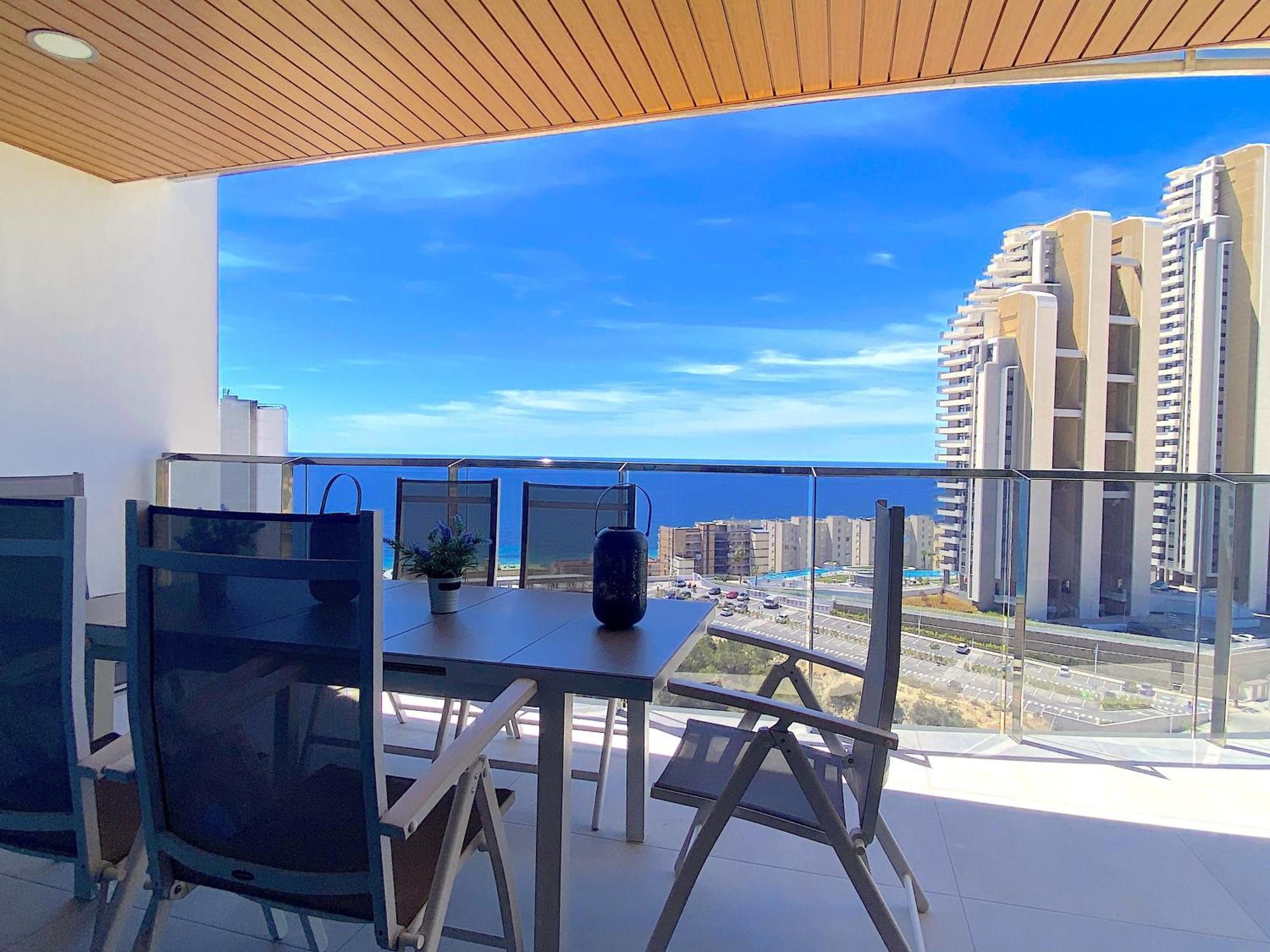 Lujoso Apartament Con Impresionantes Vistas Al Mar Benidorm Zewnętrze zdjęcie